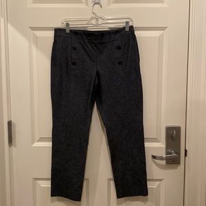 Banana Republic sloan ankle straight dark denim pant